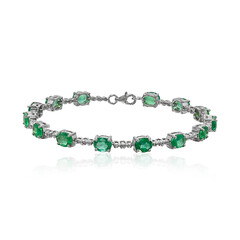 Bracelet en argent et Emeraude de Zambie