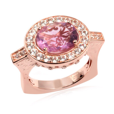 Bague en argent et Fluorite rose (Dallas Prince Designs)