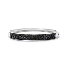 Bracelet en argent et Spinelle noir