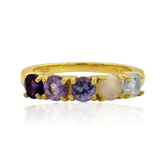 Bague en argent et Améthyste de Zambie