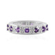 Bague en argent et Améthyste