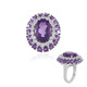 Bague en argent et Améthyste de Zambie