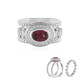 Bague en argent et Grenat du Malawi (Dallas Prince Designs)