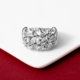 Bague en argent et Topaze blanche