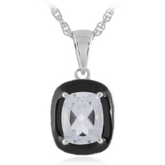 Collier en argent et Topaze blanche