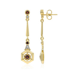 Boucles d'oreilles en argent et Grenat du Mozambique