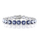 Bracelet en argent et Quartz mystique bleu