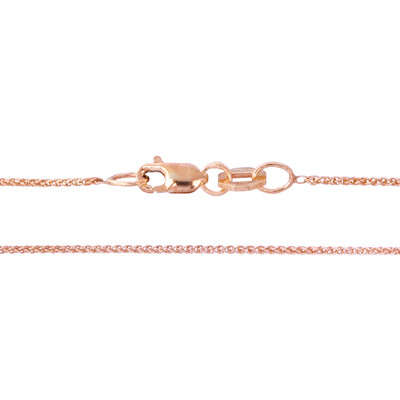 Or rose 375/1000 - Chaîne maille tressée - 50cm - 1,33 g