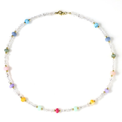 Collier en argent et Opale d’Éthiopie (Riya)