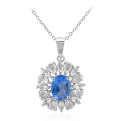 Collier en argent et Topaze Bleue Indigo
