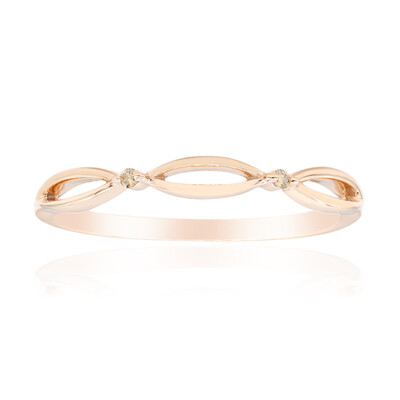 Bague en or et Diamant rose de France SI1 d'Argyle  (Annette)