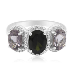 Bague en argent et Tourmaline verte