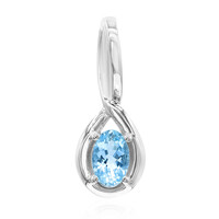 Pendentif en argent et Aigue-Marine Santa Maria