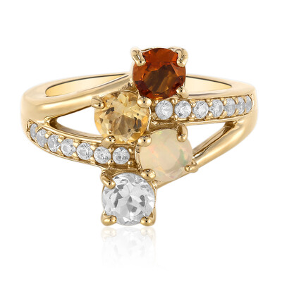 Bague en argent et Citrine Madère