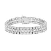 Bracelet en argent et Topaze blanche