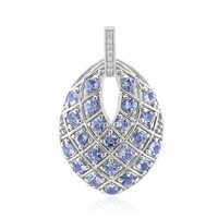 Pendentif en argent et Tanzanite non chauffée