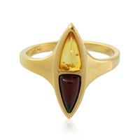Bague en argent et Ambre baltique