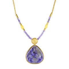Collier en argent et Charoïte