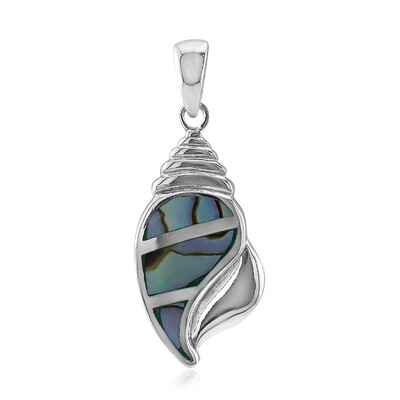 Pendentif en argent et Coquillage d'Abalone