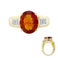 Bague en argent et Citrine Madère