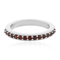 Bague en argent et Grenat d'Inde