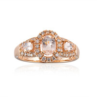 Bague en or et Morganite AAA