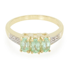 Bague en or et Tourmaline Paraiba du Brésil