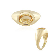 Bague en argent et Citrine