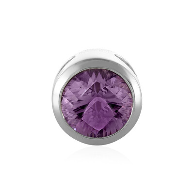 Pendentif en argent et Améthyste Rose de France (MONOSONO COLLECTION)
