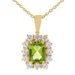 Collier en argent et Péridot