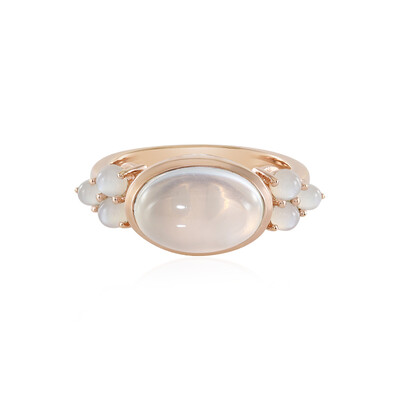 Bague en argent et Pierre de lune verte (KM by Juwelo)