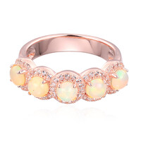 Bague en argent et Opale d'Australie