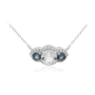 Collier en argent et Topaze blanche