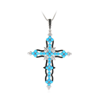 Collier en argent et Turquoise Sleeping Beauty (Dallas Prince Designs)