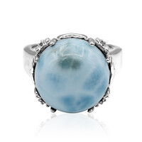 Bague en argent et Larimar