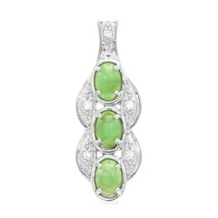 Pendentif en argent et Chrysoprase impériale