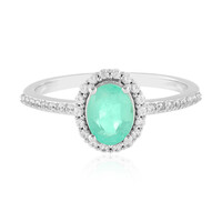 Bague en argent et Emeraude de Russie