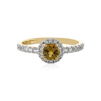 Bague en or et Tanzanite jaune