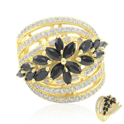 Bague en argent et Saphir noir