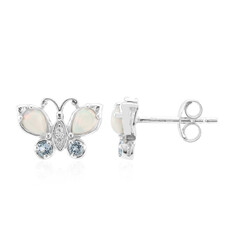 Boucles d'oreilles en argent et Opale Welo