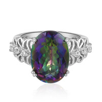 Bague en argent et Quartz mystique