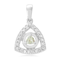 Pendentif en argent et Tourmaline cuprifère