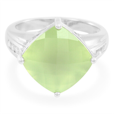 Bague en argent et Préhnite