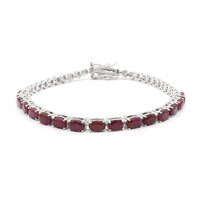 Bracelet en argent et Rubis