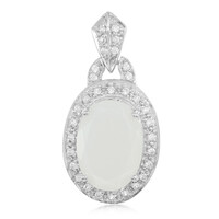 Pendentif en argent et Pierre de Lune blanche