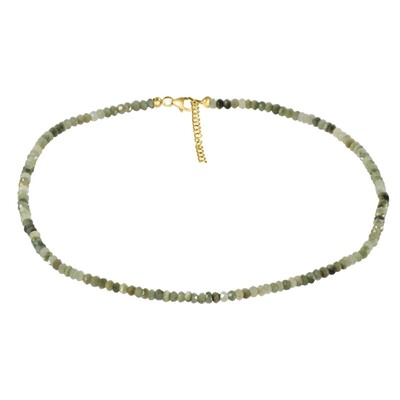 Collier en argent et Chrysobéryl