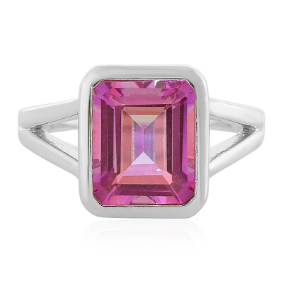 Bague en argent et Topaze jubilaire