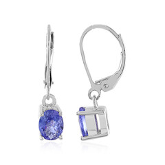 Boucles d'oreilles en argent et Tanzanite