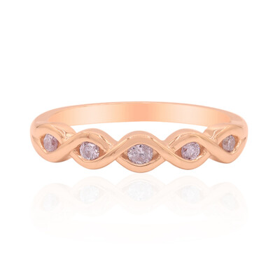 Bague en or et Diamant rose I3 d'Argyle (Mark Tremonti)