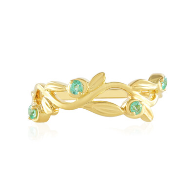 Bague en argent et Emeraude de Russie